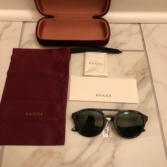 NEW GUCCI AVIATOR SUNGLASSES - Picture 2 of 12